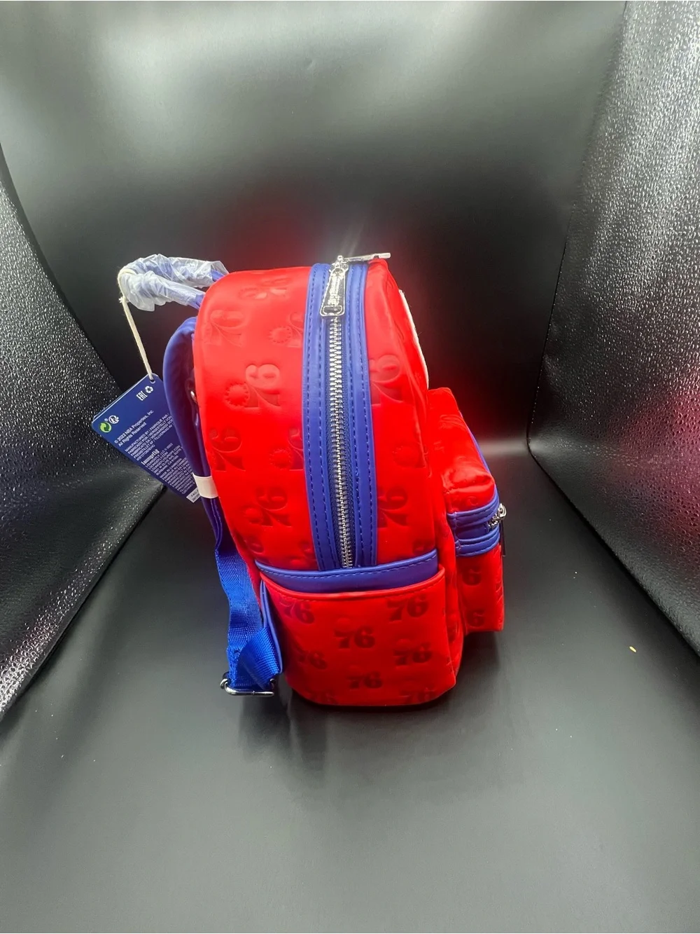 Loungefly Philadelphia 76ers Red and Purple Kids Mini Backpack
